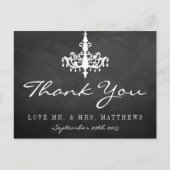 チャンデリアエレガントシャルボードズ結婚コレクション ポストカード (正面)