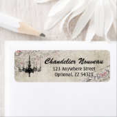 チャンデリアビクトリアンシャビーシックヴィンテージダマスク ラベル (インサイチュ)