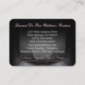 チャントバージエレガントラウンドエッジプロフェッショナル 名刺 (裏面)