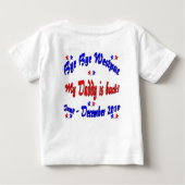 チャンドラのカスタムホームカミングシャツ ベビーTシャツ (裏面)