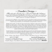 チャンドラーのデザインのはがき ポストカード (裏面)