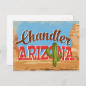 チャンドラーアリゾナヴィンテージ旅行 ポストカード (正面/裏面)