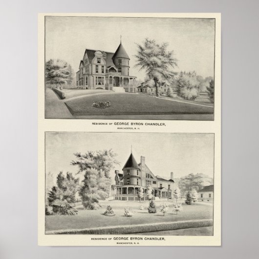 チャンドラーレジデンスマンチェスターNH ポスター (正面)