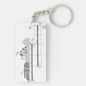 チャンドラー市空港図/タクシー図 キーホルダー (裏面)