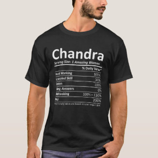 チャンドラ栄養パーソナライズされた名クリスおもしろいマ Tシャツ