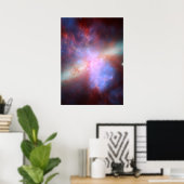 チャンドラ：ハッブル：スピッツァーX線：可視：赤外 ポスター (ホームオフィス)