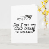 チャンネルを変えてもらえると言った？ カード (黄色い花)