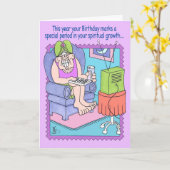 チャンネルを次々に切り換えるバースデー・カード カード (黄色い花)