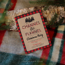 チャンネルザフランネルクリスマスパーティの招待状