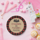 チャンネルザフランネルクリスマスパーティー装飾 ペーパープレート (パーティー)