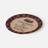 チャンネルザフランネルクリスマスパーティー装飾 ペーパープレート (アングル)