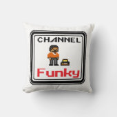 チャンネルピファンキークセルアート クッション (正面)