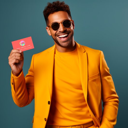 チャンネル名YOUTUBERロゴQRコードサンゴ 名刺