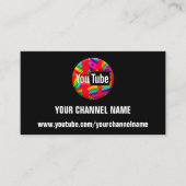 チャンネル名YOUTUBER SUSCRIBE RAINBOW 名刺 (正面)