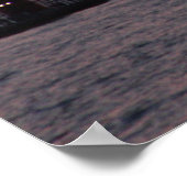 チャンネル威厳のあるで日没に対する灯台 ポスター (角)