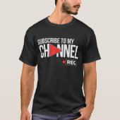 チャンネル登録ボタンTシャツ Tシャツ (正面)