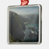 チャンネル諸島で霧が強いアナカパ島 メタルオーナメント (左)