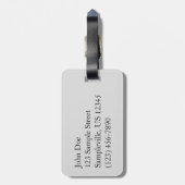 チャンネル諸島で霧が強いアナカパ島 ラゲッジタグ (裏面縦)