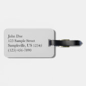 チャンネル諸島で霧が強いアナカパ島 ラゲッジタグ (裏面横)