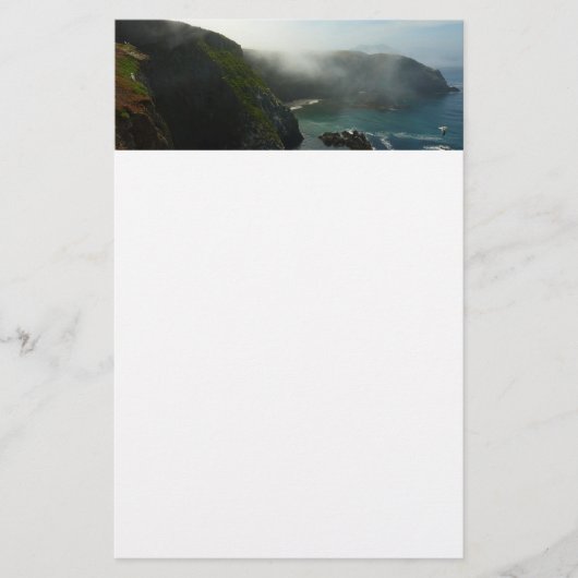 チャンネル諸島で霧が強いアナカパ島 便箋 (正面)