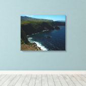 チャンネル諸島のサンタクルーズ島から眺める キャンバスプリント (インサイチュ (ウッドフロア))