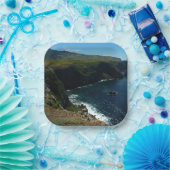 チャンネル諸島のサンタクルーズ島から眺める ペーパープレート (パーティー)