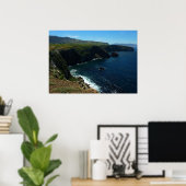 チャンネル諸島のサンタクルーズ島から眺める ポスター (ホームオフィス)