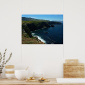 チャンネル諸島のサンタクルーズ島から眺める ポスター (キッチン)