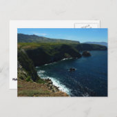 チャンネル諸島のサンタクルーズ島から眺める ポストカード (正面/裏面)