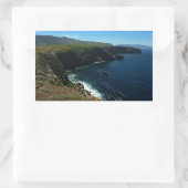 チャンネル諸島のサンタクルーズ島から眺める 長方形シール (バッグ)