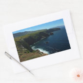 チャンネル諸島のサンタクルーズ島から眺める 長方形シール (封筒)