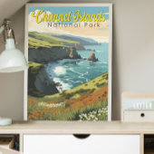 チャンネル諸島国立公園イラスト 旅行 ポスター