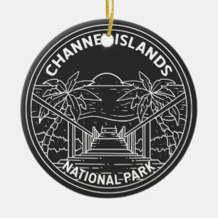 チャンネル諸島国立公園カリフォルニアモノリン セラミックオーナメント