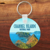 チャンネル諸島国立公園カリフォルニアヴィンテージ キーホルダー (正面)