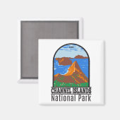 チャンネル諸島国立公園カリフォルニアヴィンテージ マグネット (正面/裏面)