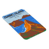 チャンネル諸島国立公園カリフォルニアヴィンテージ マグネット (右側)