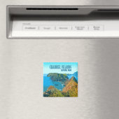 チャンネル諸島国立公園カリフォルニアヴィンテージ マグネット (インサイチュ (食洗機))