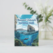 チャンネル諸島国立公園カリフォルニア海 ポストカード (スタンド正面)