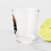 チャンネル諸島国立公園ドルフィンレトロエンブレム ショットグラス (右)