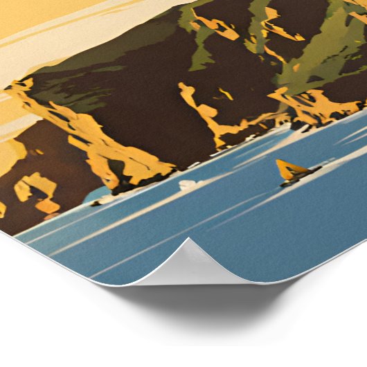 チャンネル諸島国立公園ヴィンテージ旅行 ポスター (角)