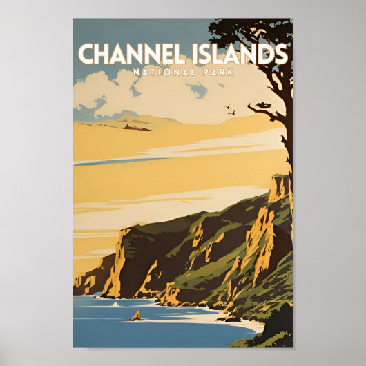 チャンネル諸島国立公園ヴィンテージ旅行 ポスター (正面)