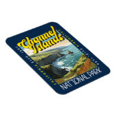 チャンネル諸島国立公園動揺してレトロ マグネット (右側)