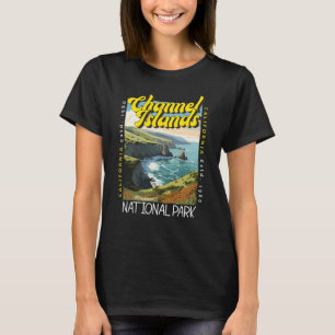 チャンネル諸島国立公園動揺してレトロ Tシャツ
