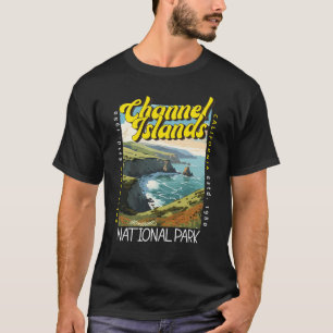 チャンネル諸島国立公園動揺してレトロ Tシャツ