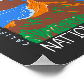 チャンネル諸島国立公園動揺してヴィンテージ ポスター (角)