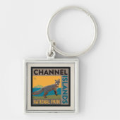 チャンネル諸島国立公園 |キツネ キーホルダー (正面)