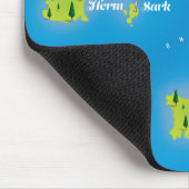 チャンネル諸島地図ポスター。 マウスパッド (コーナー)