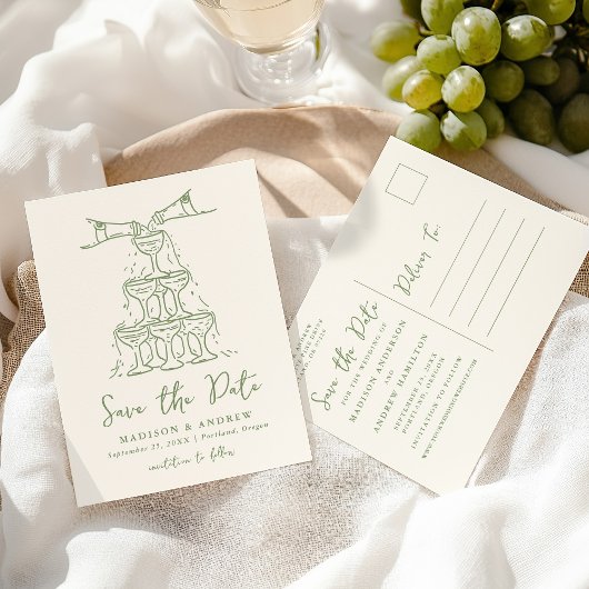 チャンパお洒落ンタワーグリーンザデイト 案内ポストカード