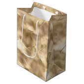 チャンパかわいらしンエレガント金ゴールドグラム ミディアムペーパーバッグ (正面アングル)