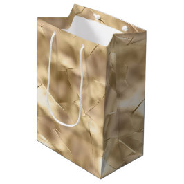 チャンパかわいらしンエレガント金ゴールドグラム ミディアムペーパーバッグ